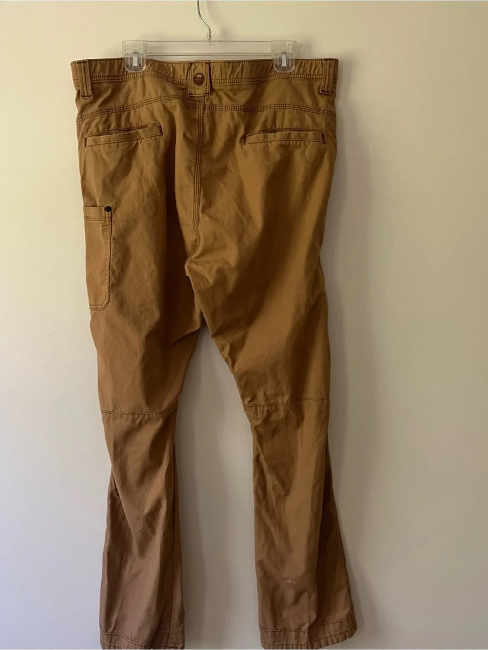Men's Wrangler Work Pants 40 Tan Brown